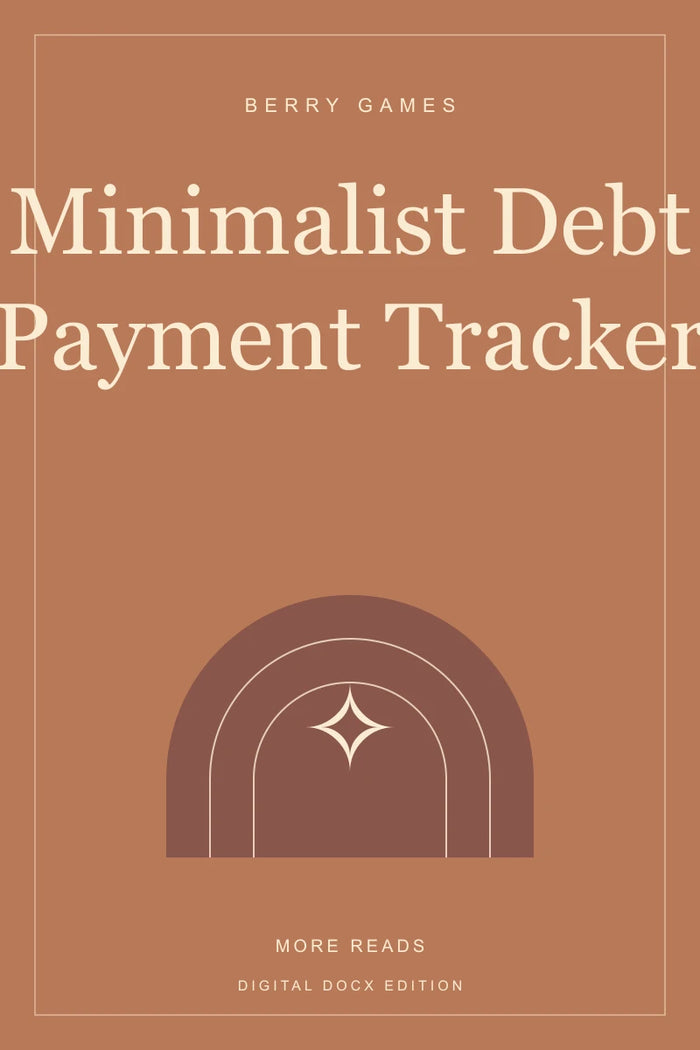 Minimalist Debt Payment Tracker